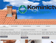 Tablet Screenshot of kominictvi-gajarsky.cz